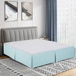 Luxury Double Brushed Microfiber Bed Skirt, Ultra Soft, and Wrinkle Resistant - Aqua, Twin