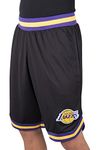 Ultra Game NBA Men's Active Knit Basketball Training Shorts Black