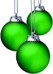 Xodus Innovations WP560-3 Outdoor LED Ornament, Battery Powered Pulsing 5 inch Globe Lights with Dusk Sensor (Pack of 3) (Green)