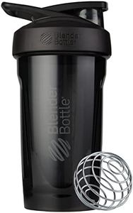 BlenderBottle Strada Shaker Cup Perfect for Protein Shakes and Pre Workout, 24-Ounce, Black