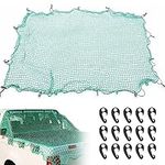 Cargo Net, 6.5ft X 10ft Cargo Nets for Pickup Truck Bed with 15 PCS Hooks Heavy Duty Cargo Netting for SUV Boat Trailer Snowmobile Truck