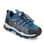 UOVO Boys Trainers Kids Waterproof Walking Shoes Sports Outdoor Sneakers Children Trekking Hiking Footwear Running Shoes Size 4 UK Army Blue