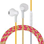 URIZONS Kids Earphones Wired Headphones - Colorful Nylon Braided Earbuds with Mic Tangle Free for Girls Kids for Samsung