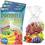 Produce Pouch-Keeps Produce Fresher Longer Produce Keepers are Reusable Green Bags for Fruits and Veggies and are Great Banana Bags 3 Packs (30 Bags)