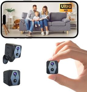 Spy Camera, 4K Hidden Camera, Mini Camera with 100-day Standby Time, Real-Time Recording, AI Motion Detection, Support Cloud & TF Storage, Auto Night Vision, Compact Indoor Cameras for Home Security