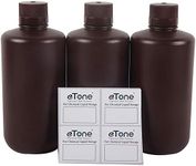 3X 1000ml Darkroom Chemical Storage Bottles Liquid Container Film Photo Developing Processing Equipment Printing Photosensitive UV Resin LCD/DLP Storage Amber Bottle 1L