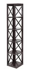 Convenience Concepts Oxford 5-Tier Corner Bookcase, Espresso