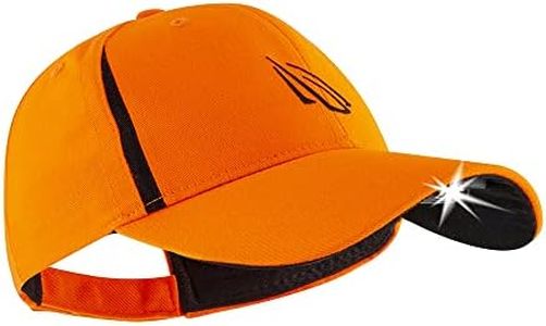 LED Hat Light - POWERCAP 3.0 USB Rechargeable Baseball Cap with Light Built in - LED Cap Visor Light with Bright Headlight and IPX4 Rating (Blaze Orange)