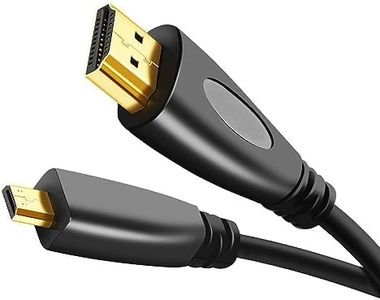 Micro HDMI to HDMI Cable 1m, T Tersely HDMI Type D to Type A Support 4K 60Hz 3D ARC HDR Ethernet for Raspberry Pi 4 Gopro Hero 12 11 10 Action Camera Sony ZV-1 A6400 A7III Nikon P950 Canon FujiFilm