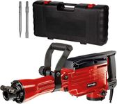 Einhell TC-DH 43 SDS Hex Demolition Hammer | 240V, 1600W Concrete Breaker Pneumatic Drill | 43 Joule Single Impact Force Jack Hammer, Vibration-Cushioned Handle, Includes Pointed and Flat Chisel