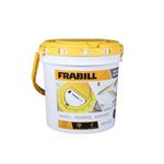 Frabill 4825 Insulated Bait Bucket with Built in Aerator, White and Yellow, 1.3 Gallons