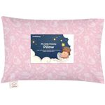 Toddler Pillow with Pillowcase - My Little Dreamy Pillow - Organic Cotton Toddler Pillows for Sleeping, Kids Pillow, Travel Pillows for Sleeping, Mini Pillow, Toddler Bed Pillows (Mermaid)