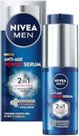 NIVEA MEN Anti-Age 2in1 Power Face Serum (30ml), Hydrating Serum with Thiamidol and Hyaluronic Acid, Reduces Deep Wrinkles and Dark Spots, Men's Face Moisturiser