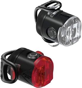 LEZYNE Femto Pair of Unisex Adult USB Rechargeable LED Bicycle/Mountain Bike Lights, Black, One Size