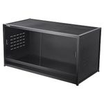 Reptile Terrarium 40''x16''x16'' ToxiRium Large PVC Reptile Enclosure 44 Gallons for Bearded Dragon Gecko Lizard Snake, Wide Breeding Vivarium Area with Sliding Doors Lock