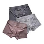 Nimai Creation Men's Briefs Boxers | Ice Silk Briefs Men | Breathable Seamless Men's Underwear | Multi-Color | Free Size | (Pack of 3) (XL)