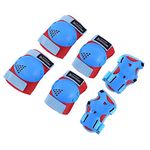 BOSONER Kids/Youth Knee Pad Elbow Pads Guards Protective Gear Set for Rollerblade Roller Skates Cycling BMX Bike Skateboard Inline Skatings Scooter Riding Sports, Wrist Guards Toddler