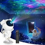 Astronaut Light Projector for Kids, Astronaut Star Projector Galaxy Night Light, Astronaut Nebula Projector Lamp with Timer and Remote, Gift for Kids Christmas