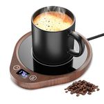 MQUPIN Coffee Mug Warmer,Mug Warmer for Desk with 4H Auto Shut Off,Smart Coffee Cup Warmer with 3 Temperature Control(130℉/150℉/176℉),Candle Warmer,Coffee,Milk,Tea Warmer for Office Home