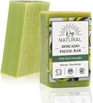 Way Natural Avocado Facial Bars - Unscented, Real Goat Milk Soap Bar - Face/Hands/Body Bar Soap - Nourishing, Gently Exfoliating Face Soap Bar - Organic Goat Soap, 2 Bars (3oz)