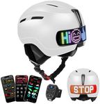 Zonasyrn Ski Helmet - PC Shell + EPS Cushioning Layer(MIPS System) -Snowboard Helmet for Men, Women & Youth - Helmets for All Snow Sports (White)