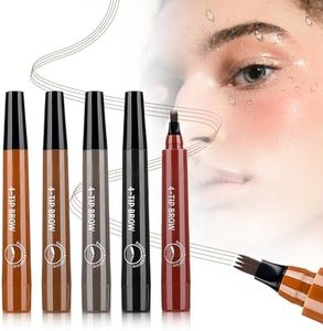 3D Magic Eyebrow Pen, 2026 Upgraded Microblading Eyebrow Contouring Pencils for Women Girls, 4 Tipped Precise Medium Fine Waterproof Eye Brow Pen for Makeup (5)
