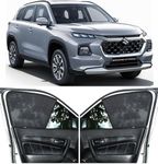 Able Zed Black Half Car Magnetic Sun Shade Curtains for Maruti Grand Vitara 2023 Model Set of 6 Pcs