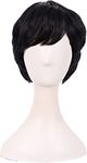 Osen 10 Inch/25cm Fashion Women Natural ShortSynthetic Hair wig (Free 2 pieces Wig Cap 1 carry pouch)