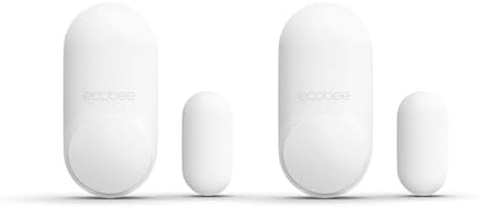 ecobee Smart Sensor for Doors & Windows 2 Pack - Wifi Contact Sensor for Home Security, Energy Savings - Compatible with Smart Thermostats - Temperature sensor, white