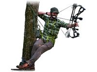 XOP Xtreme Outdoor Products Complete Tree Saddle Hunting System - Includes Edge Tree Saddle Platform, Renegade Saddle Harness and Carrying Bag XOP GREEN, XOP-COMBO-EDGE-TSSH