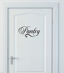 ARWY Wall Sticker for Bedroom Pantry Door Logo Wall Sticker Vinyl (Black)