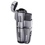 Maxfire Triple Jet Flame Lighter Gas Butane Refillable Windproof Lighter, Adjustable Flame with Punch(Sold without Gas) …