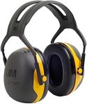 3M Peltor X2A Over-the-Head Ear Muffs, Noise Protection, NRR 24 dB, Construction, Manufacturing, Maintenance, Automotive, Woodworking , Black/Yellow