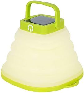 Collapsible LED Lantern Camping Light Warm White Waterproof Solar USB Rechargeable 3 Dimming Modes Flashlight for Home Camp Hiking Fishing Emergencies