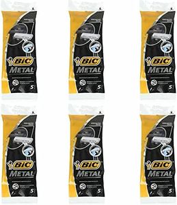 Bic Lot de 3 paquets de 10 rasoirs jetables en métal pour homme
