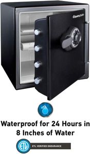 SentrySafe Fireproof Waterproof Safe, 34.8L Security Chest