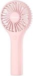 TriPole Portable Handheld Fan Mini Personal Fan with 3 Speeds, Powerful Little Battery Hand Held Fan for Travel Trip Outdoor Concerts, Cute Small Rechargeable Lash Fan for Makeup Skincare Drying, Pink