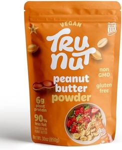 Tru-Nut Peanut Butter Powder - 6g of Protein, 90% Less Fat, Ideal for Smoothies and Protein Shakes, Versatile and Easy to Use, Low Carb, Gluten Free, 30oz