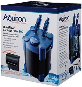 Aqueon QuietFlow Aquarium Fish Tank Canister Filter For 55-100 Gallon Aquariums