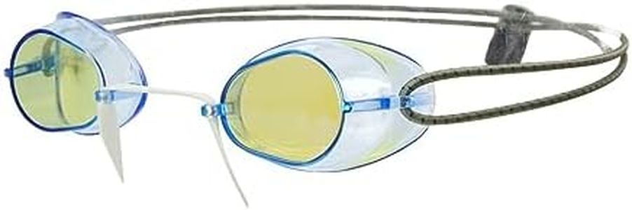 Sporti Antifog Swedish Mirrored Goggle + Bungee Strap - Blue Mirror/Blue Lens