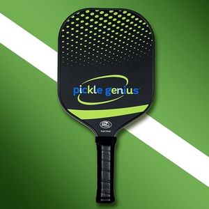 Pickle Genius Pickleball Paddle-100% Raw Carbon Fiber Pickleball Racket with 13mm Polypropylene Honeycomb Core for Maximum Power, Grit Finish, and Perfect Spin. USAPA Approved Pickleball Paddles