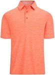 ALEX VANDO Mens Golf Shirt Moisture