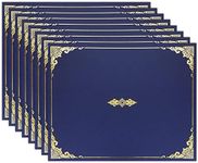 Certificate Holders, Navy Blue Certificate Frame Diploma Holders with Gold Foil Border for Letter Size 8.5x11 inch Award Certificates, 30packs