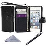 Wisdompro Wallet Case for iPhone 5,