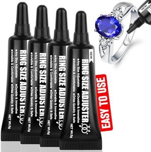 Ring Sizers for Loose Rings – Invisible Ring Size Adjuster for Loose Ring, Connector & Resizer Comfortable DIY Ring Spacer & Guard Kit - Any Size Fit(4×5g)