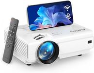 AuKing Projector, 2024 Upgraded WiFi Projector, Full HD 1080P Home Theater Video Projector, Compatible with HDMI/USB/AV/Smartphone/TV Box/Laptop