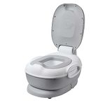 LIVINGbasics 3-in-1 Potty Seat, Portable Kids Potty Training Toilet with Trainer Ring and Step Stool for Travel Car Camping Indoor Outdoor