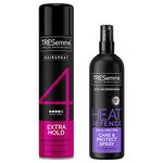 TRESemme Heat Defence Spray & Extra Hold Hair Spray Styling Regime Bundle 2 Piece