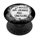 PopSockets Strange and Unusual Quote Spooky Halloween 80s and 90s Fans PopSockets PopGrip: Swappable Grip for Phones & Tablets