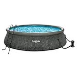 Funsicle 18' x 48'' Quickset Ring Top Above Ground Swimming Pool, Herringbone (P1A01848E)